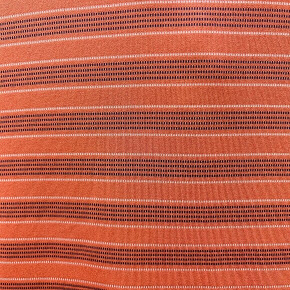 Brooks Brothers Polo Shirt Mens Large Orange Striped Performance Casual Golf - Picture 8 of 9